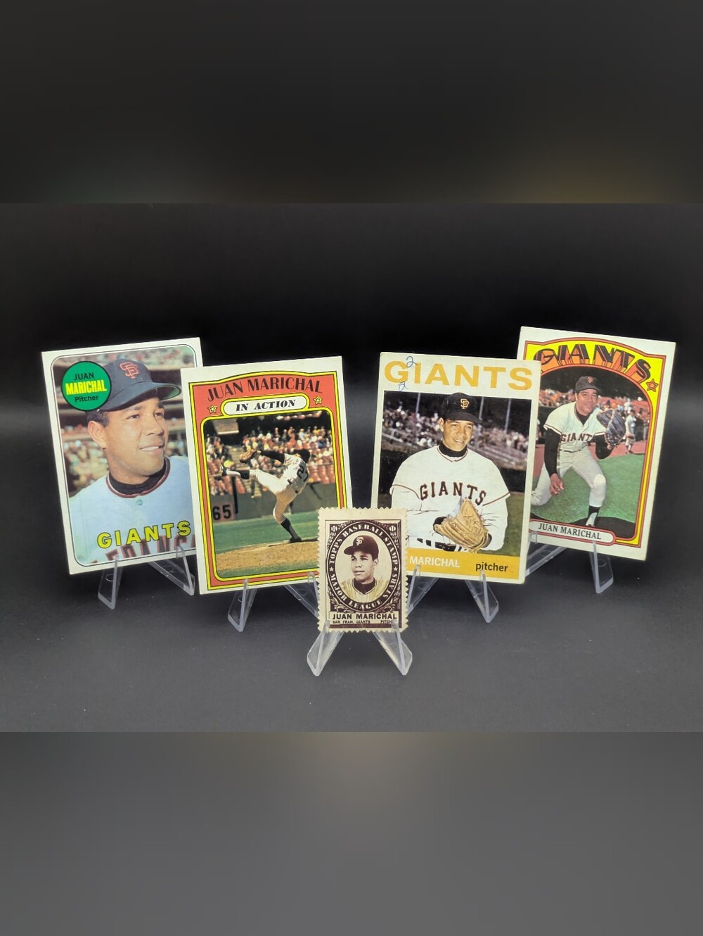 Vintage 1964 1969 1970 Topps Juan Marichal Lot San Francisco Giants Stamp #280